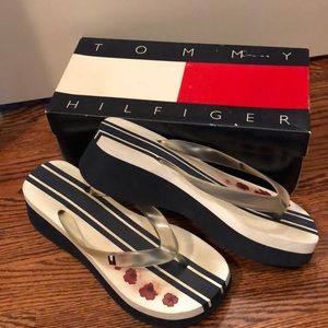 Red, White, & Blue Flip Flops